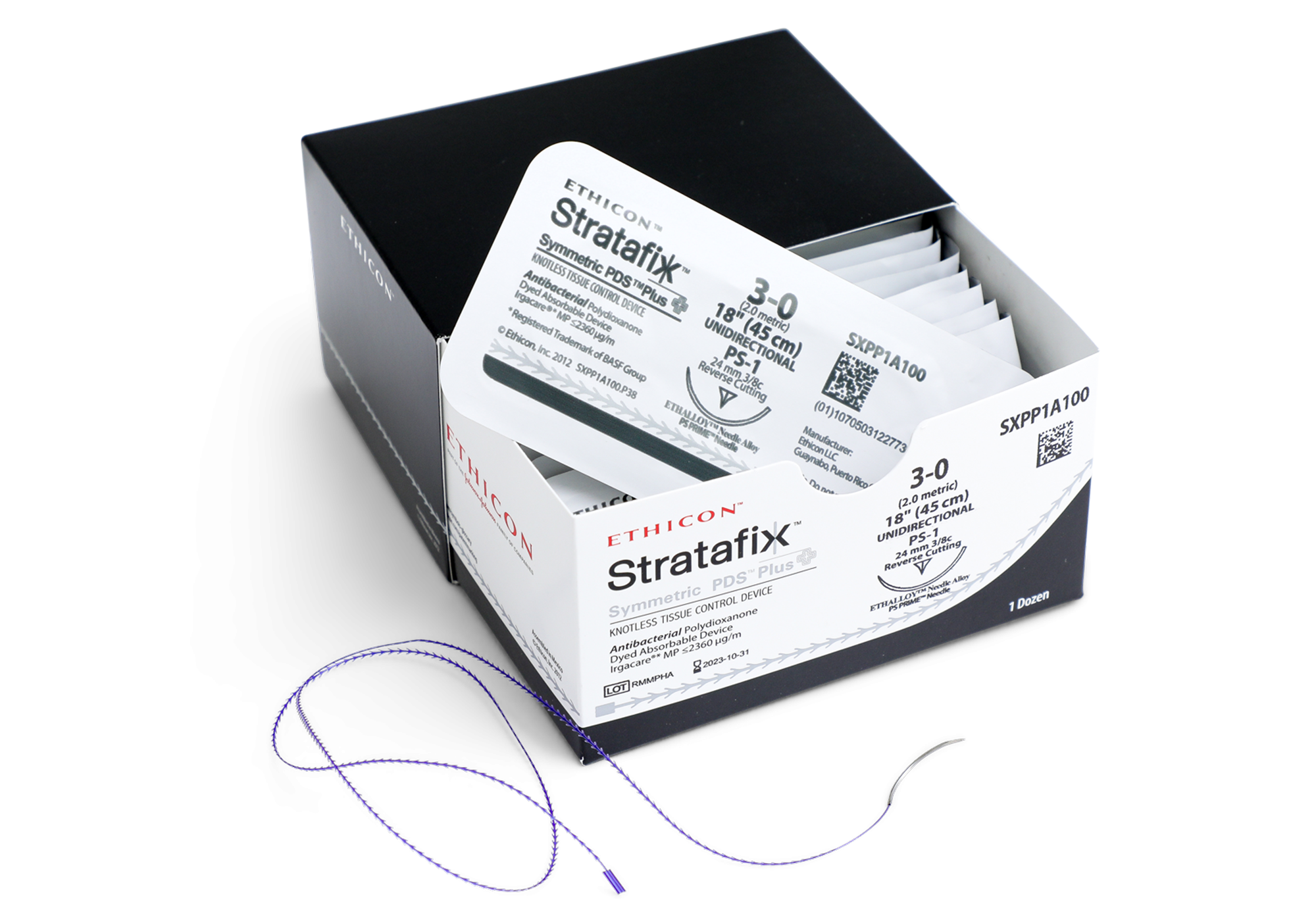 stratafix barbed suture and packaging
