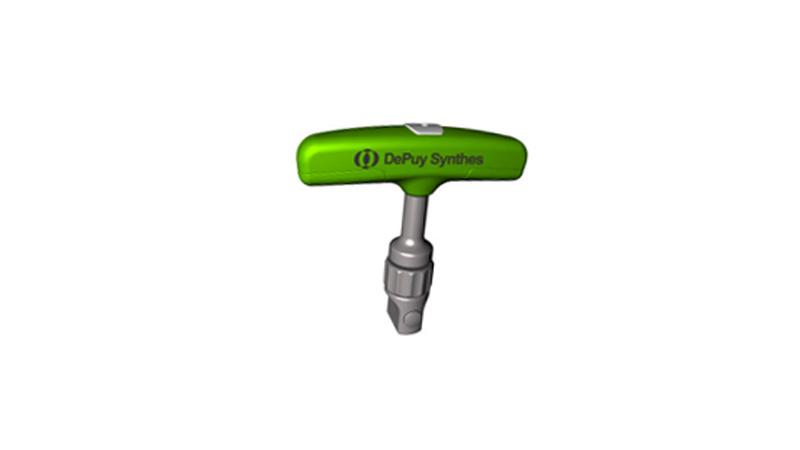 Ratchet T handle for percutaneous pedicle screw placement