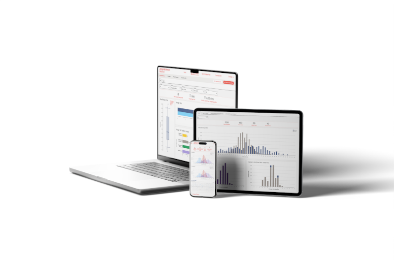 Computer screen showing the VELYS Insights software display